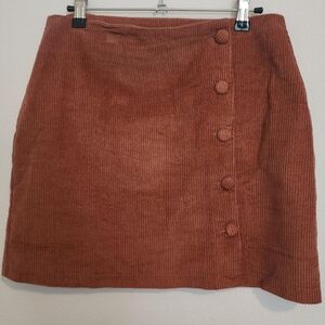 Lulus velvet mini skirt